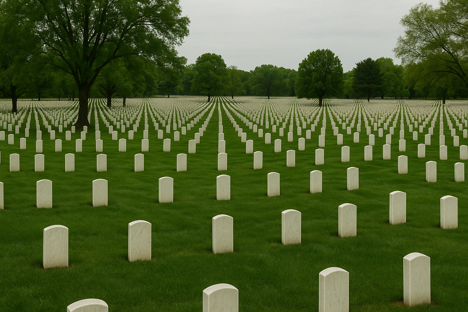 Daily cemetery representing preventable deaths